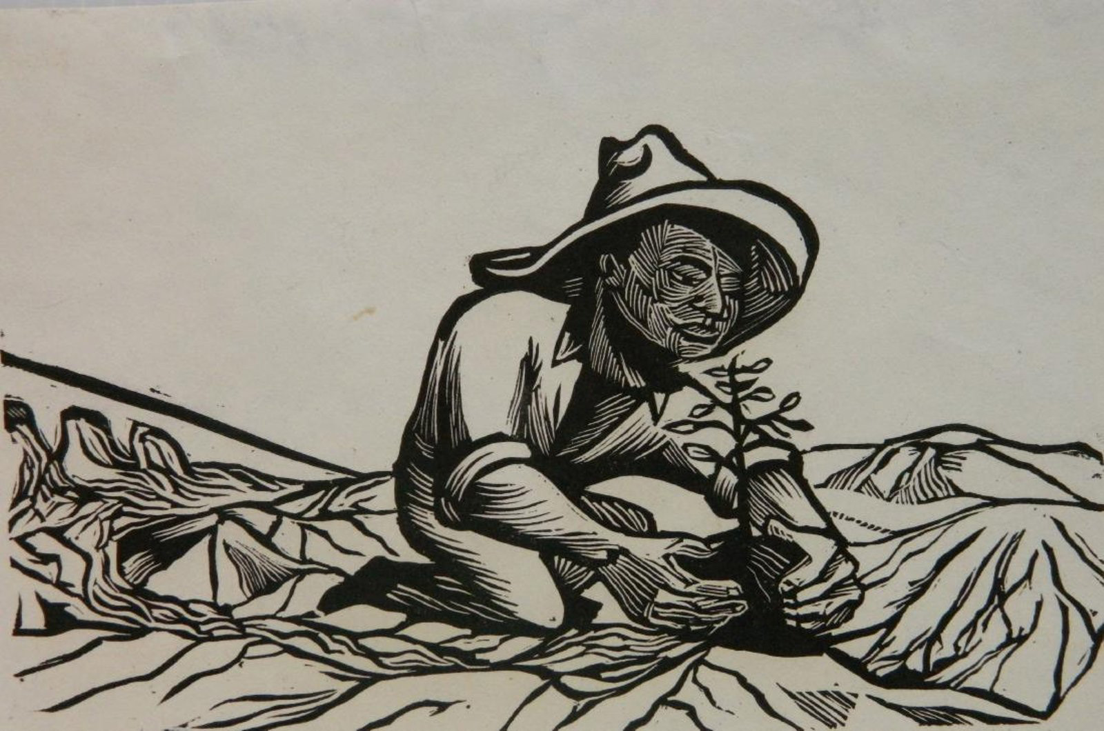 Man Planting by Francisco Mora